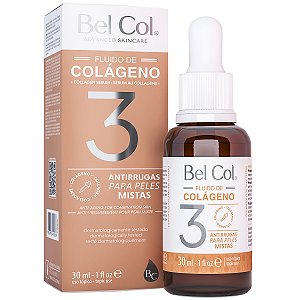 Bel Col 3 Fluido de Colágeno Antirrugas Pele Mista