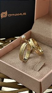 Aliança Gold rain 4mm