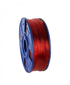 Filamento Premium 175 mm Alta Pureza PLA - 1kg Cor:Vermelho Translúcido