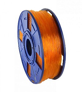 Filamento Premium 175 mm Alta Pureza PLA - 500g Cor:Laranja Translúcido