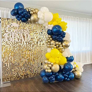 Placa painel shimmer wall muro lantejoula Dourado