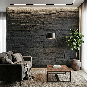 Revestimento Pedra Leve Cinza