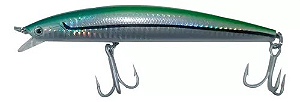 Isca Sea Minnow 15cm 33g Pesca Oceanica Sea Fishing Cor Green black line CLA0739