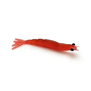 Iscas Camarões Artificiais X-MOVE 3 unidades (ESCOLHA) 7cm - 9cm - 12cm - RED