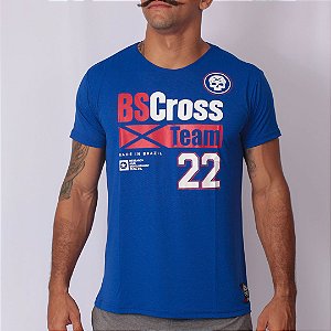 Camiseta masc. BSCross Team 22 - Azul
