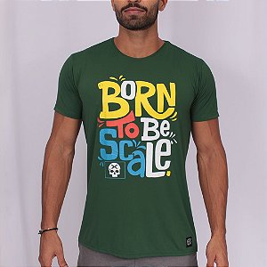 Camiseta Masculina Gustavo Cunha - Born To Be Scale - Verde