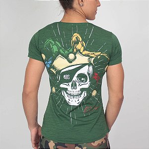Camiseta fem. BSCross Clown - Verde