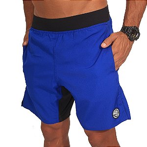 Short masc. BSCross - Azul com preto