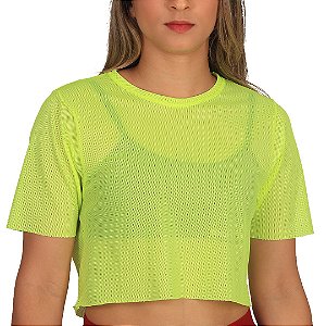 Cropped Tela BSCross - Verde Neon