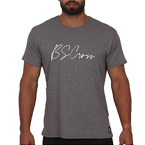 Camiseta masc. BSCross Signature - Cinza