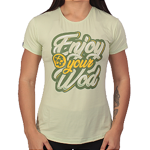 Camiseta fem. Enjoy your Wod - Verde