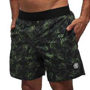Short masc. curto Camuflado Green