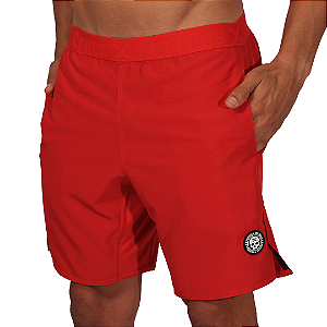 Short masc. Elástico BSCross - Vermelho