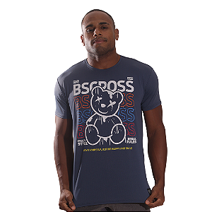 Camiseta Mas. Bear BSCross - Petróleo