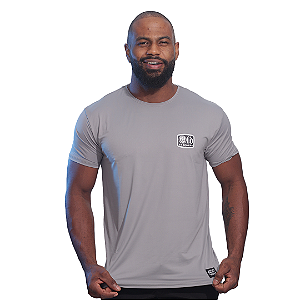 Camiseta masc. Old School - Cinza