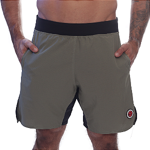 Short masc. Térmico Texturizado BSCross - Verde Musgo