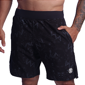Short masc. Skull Dark folhas BS