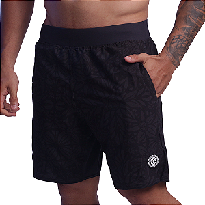 Short masc. Folhas black  BS