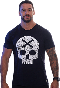 Camiseta Mas. Caveira - Preto