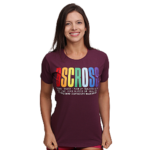Camiseta fem. Pride Moves - Vinho