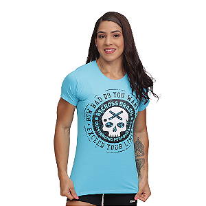 Camiseta fem. How Bad - Azul Turquesa