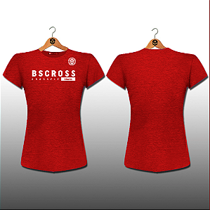 Camiseta Feminina Personalizável Exclusive Team - BS Cross - Vermelho