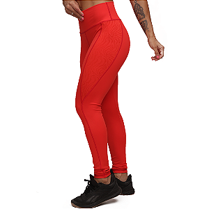 Calça Legging Compress Texture - Laranja