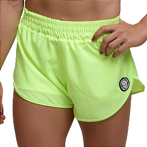 Short fem. Flow 2.0 - verde Neon
