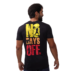 Camiseta Mas. No Days Off - Preta