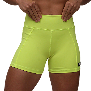 Short fem. intermed. BS Levanta Bumbum - Amarelo Neon