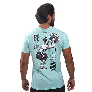 Camiseta Mas. BS Yourself - Splash Clara
