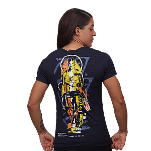 Camiseta Fem. BS Movimentos  - Azul Marinho