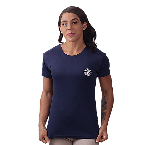 Camiseta fem. No Rep - Azul marinho