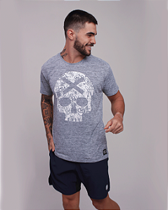 Camiseta Mas. BS Skull - Cinza