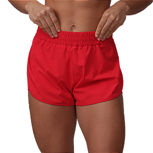 Short fem. Bs Tactel Imper Com Short Interno - Vermelho