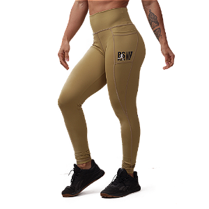 Calca Legging C/Bolso  - Khaki