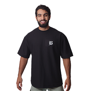 Camiseta Mas. Big Oversized BS Sombra  - Preto