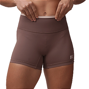 Short fem. Bs  Inter Sem Costura  - Castanho