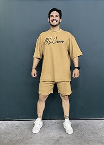 Conjunto Masc  Tricot BScross - Castanho