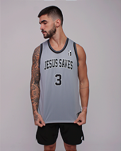 Regata Forrada BSCross Jesus Saves - Cinza