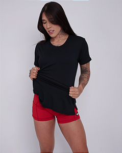 Tech T - Shirt Feminina BS - Preto