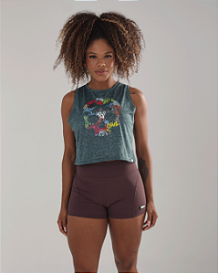 Cropped BS Grafite - Verde