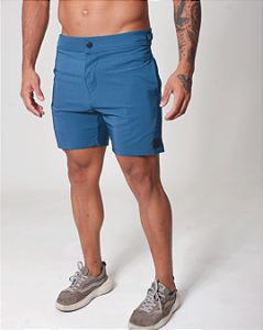 Bermuda Casual All In One Color - Azul Petróleo