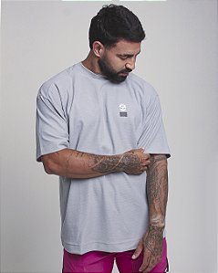 Camiseta Mas. Big Oversized BS Wod Life - Cinza