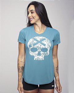 Camiseta Fem. BS Skull - Verde