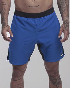 Short Masc Tactel Cos Estreito - Azul