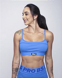 Top com alças c/ Recorte - Enseada (Azul)