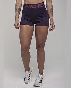 Short  Fem cós Elastico Personalizado  BS -Grape