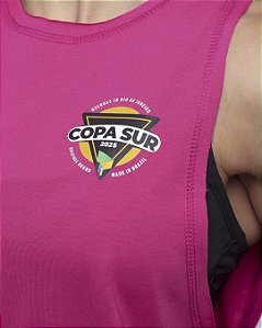 Regata Fem Logo Copa Sur - Rosa