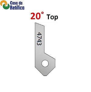 Pastilha de corte para fresadora de sede 20º TopBreak - 4743